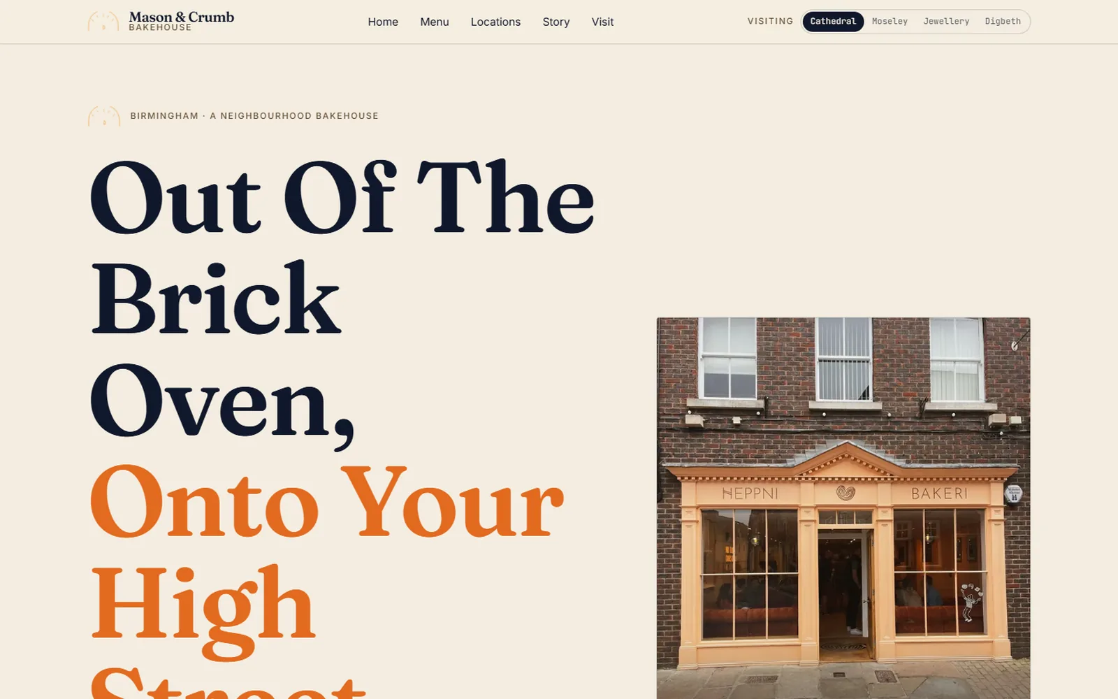 The Neighbourhood Bakery Template preview