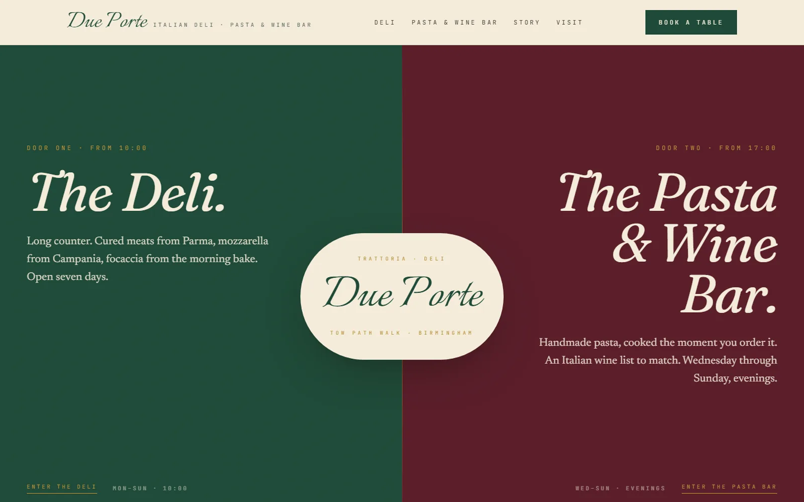 The Deli & Wine Bar Template preview