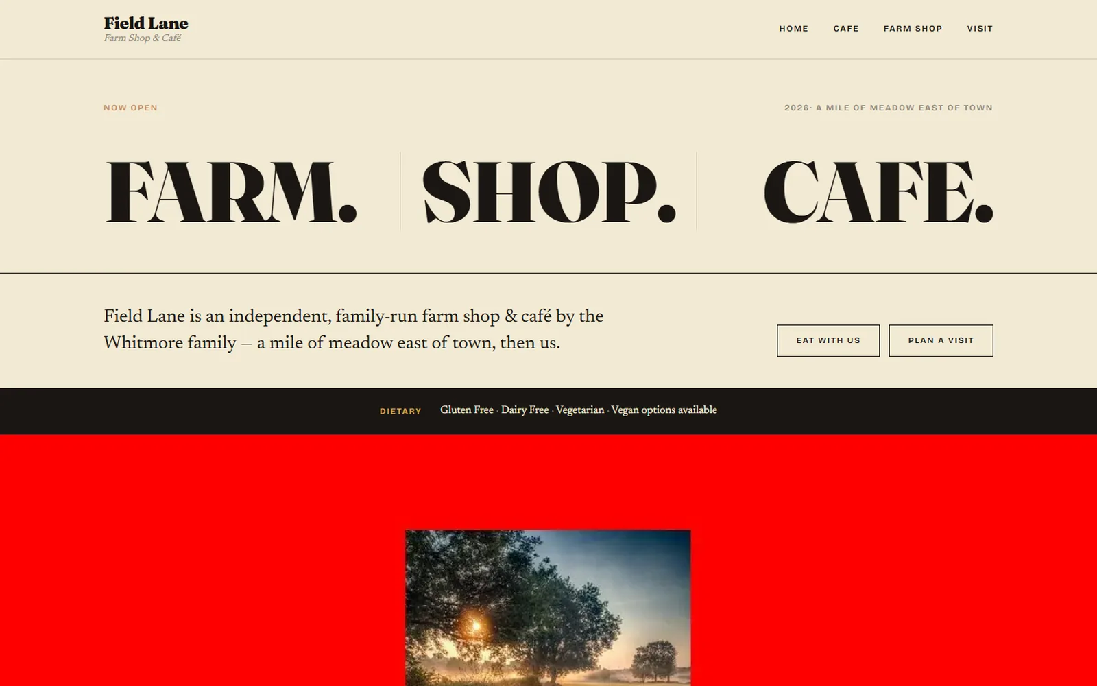 The Farm Shop Template preview