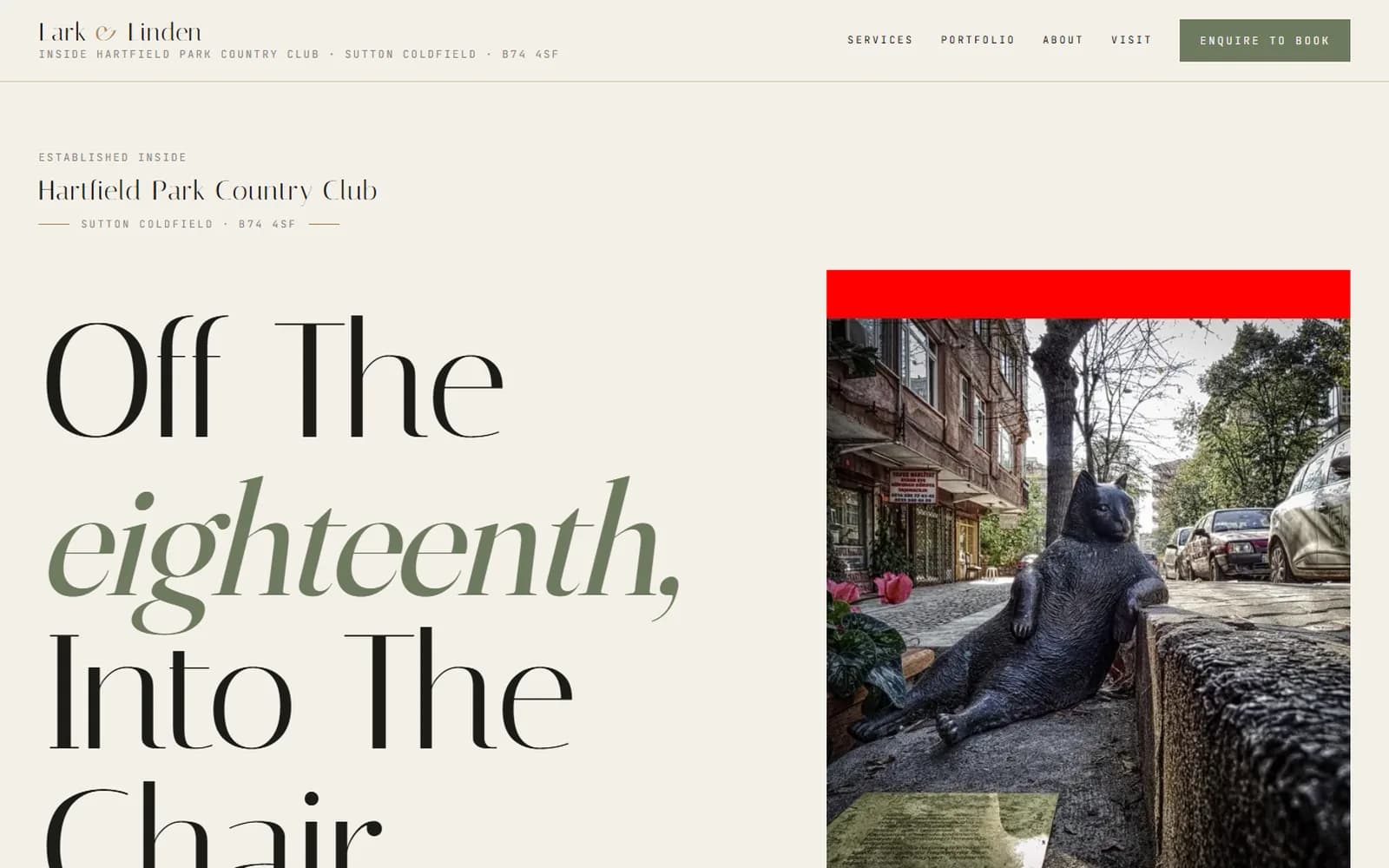 The Country-Club Salon Template preview