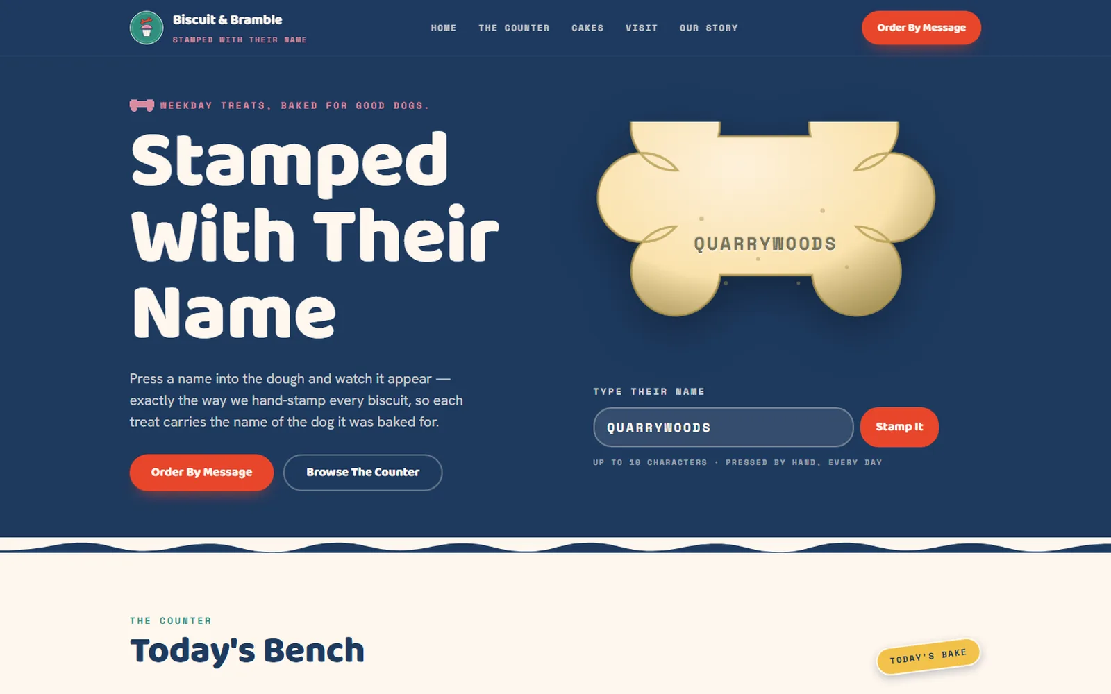 The Dog Bakery Template preview