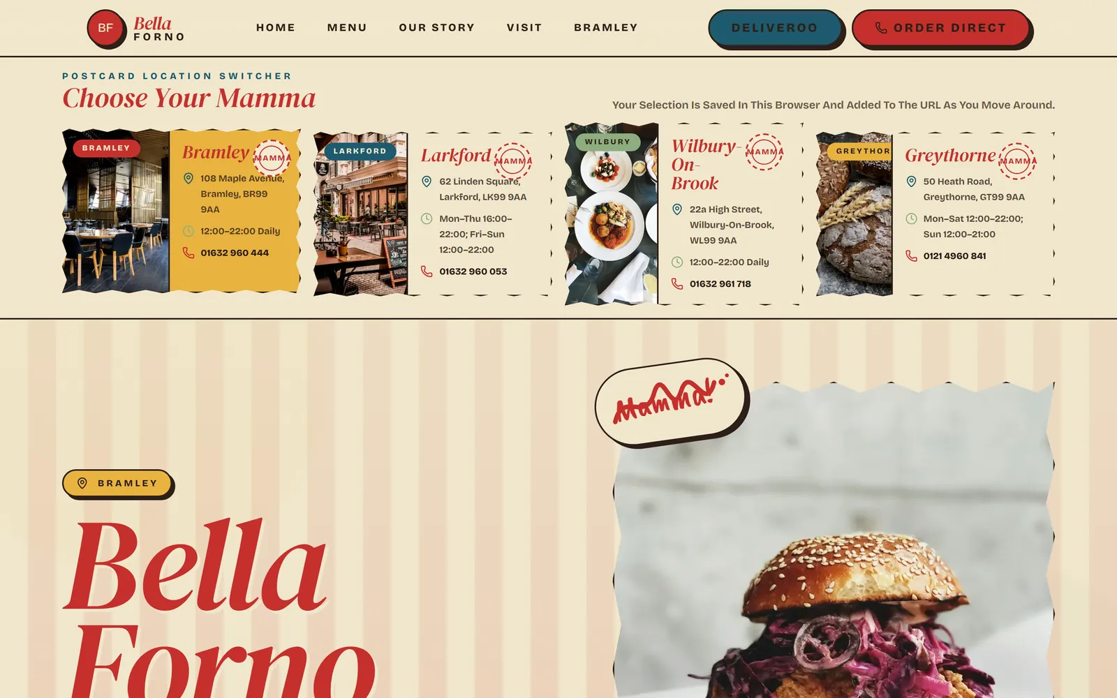 Red Hot Mamma live homepage screenshot